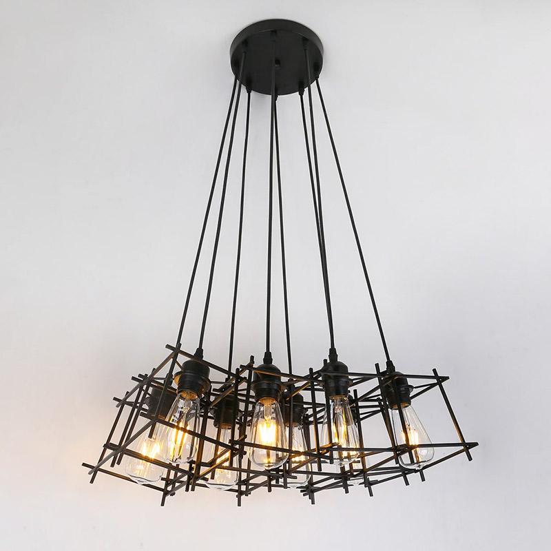 Люстра подвесная Light House LS-17109-8 Черный (16373)