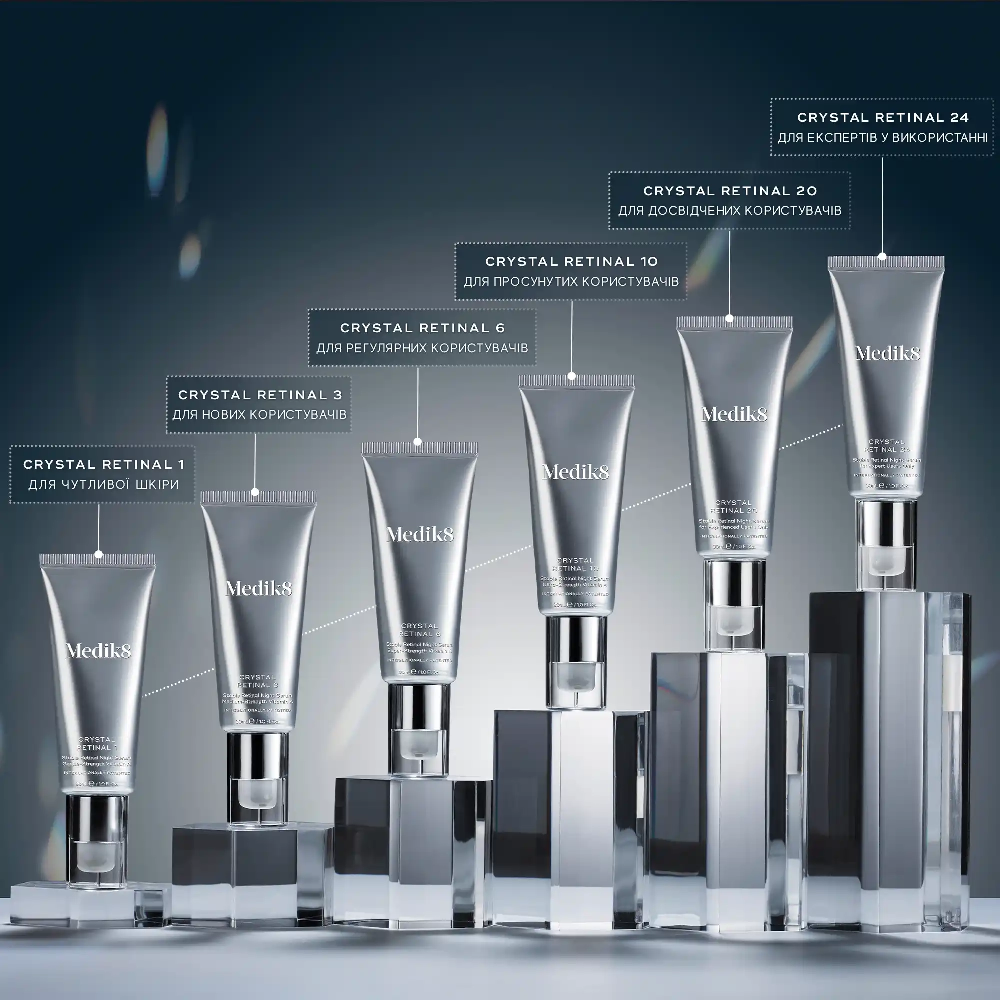 Крем-сыворотка ночная MEDIK8 CRYSTAL RETINAL 3 с ретинолом 0,03% (BQ-039) - фото 2 Крем-сыворотка ночная MEDIK8 CRYSTAL RETINAL 3 с ретинолом 0,03% (BQ-039) - фото 2
