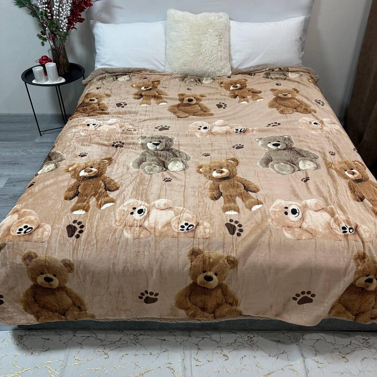 Плед-покривало двостороння 150х210 см Бежевий (30230758) - фото 6 Плед-покривало двостороння 150х210 см Бежевий (30230758) - фото 6