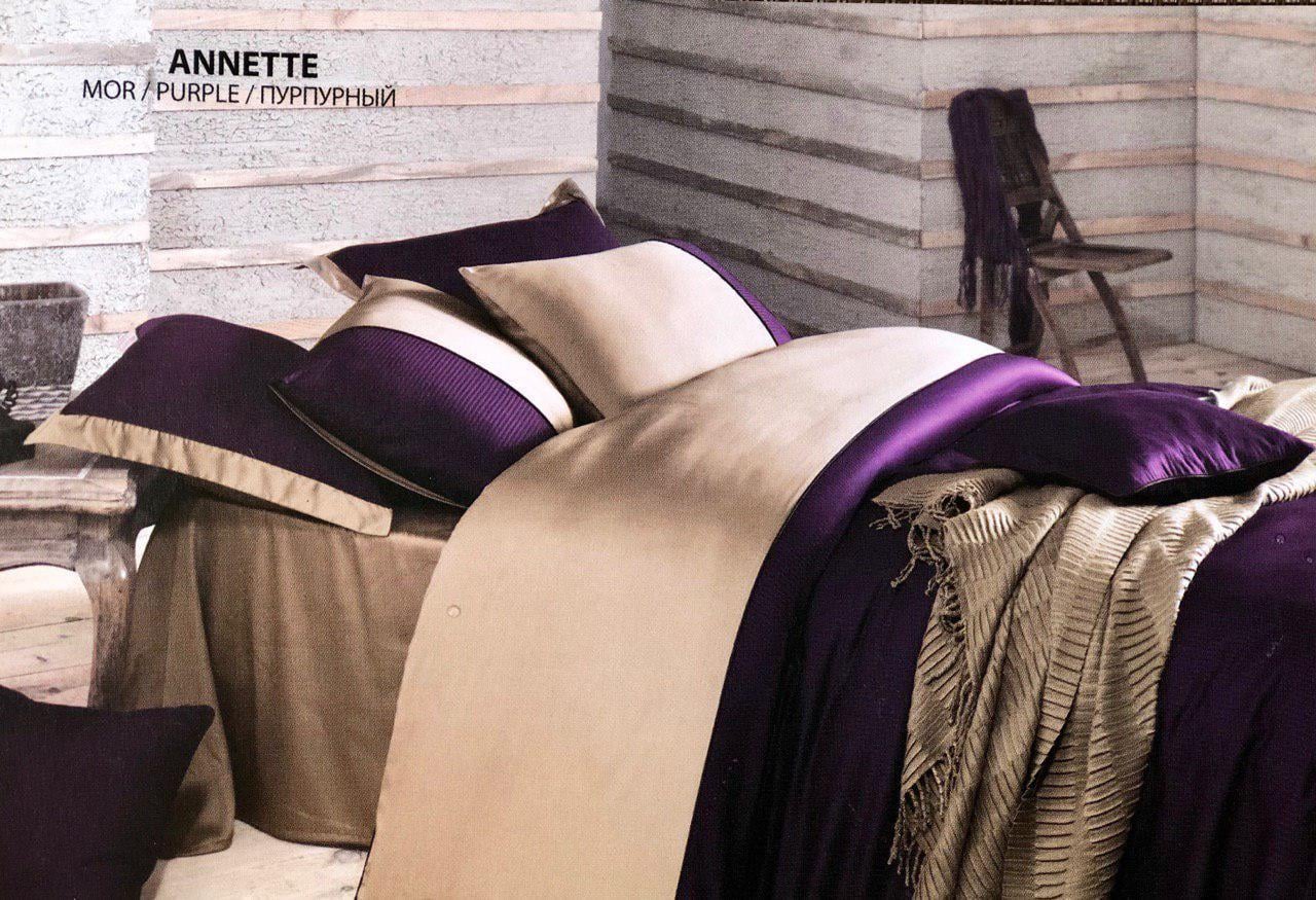 Комплект постельного белья сатин ANETTA TURUNCU Pavia двухспальный