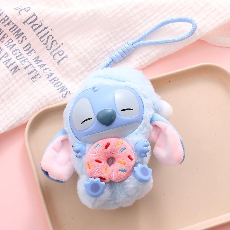 Мягкая игрушка для детей Лабубу Стич Пончик брелок 16 см (арт EPC14752M)