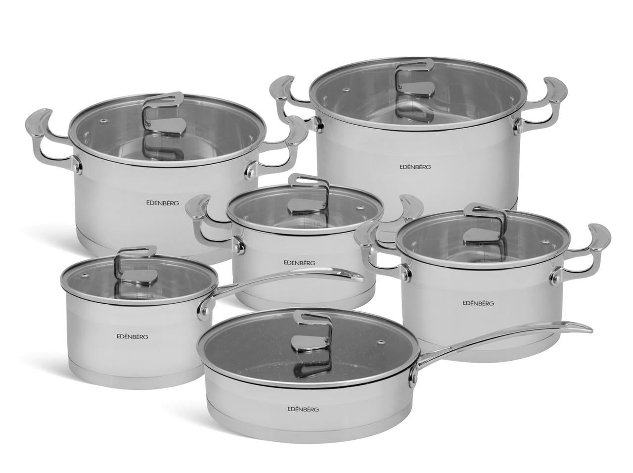 Набор посуды Edenberg EB-4048 из нержавеющей стали 12 предметов (57-46-EB-4048)