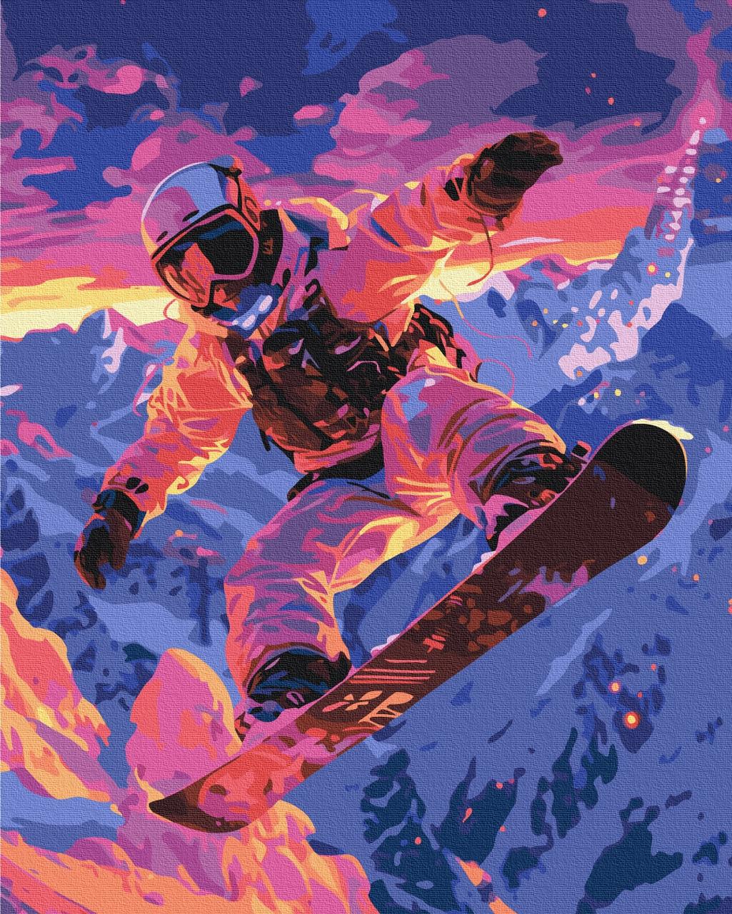 Картина по номерам BrushMe Сноубордист BS54110 40x50 см (2316233193)
