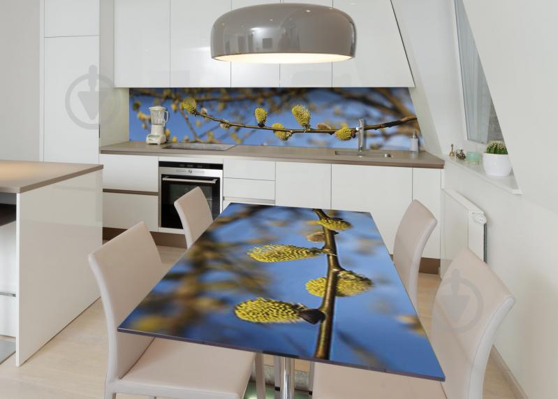 Наклейка 3Д виниловая на стол Zatarga «Дыхание весны» 650х1200 мм для домов, квартир, столов, кофейн, кафе Наклейка 3Д виниловая на стол Zatarga «Дыхание весны» 650х1200 мм для домов, квартир, столов, кофейн, кафе