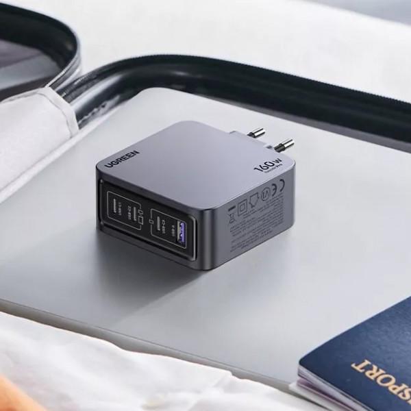 Зарядное устройство универсальное Ugreen X763 Nexode Pro 160W (602481) - фото 4 Зарядное устройство универсальное Ugreen X763 Nexode Pro 160W (602481) - фото 4