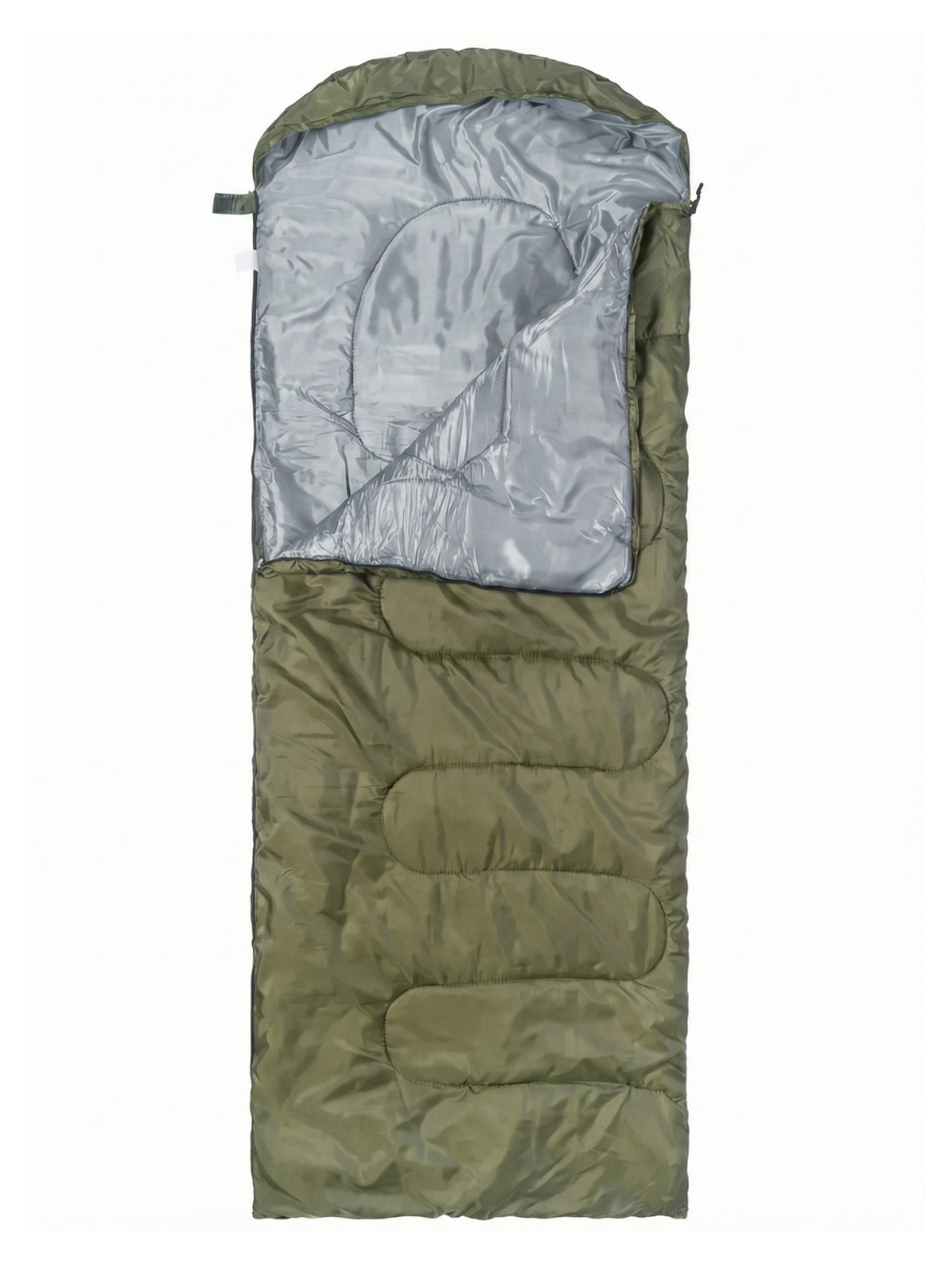 Спальний мішок зимовий з електропідігрівом від USB 215x65 см до -30°C Хакі (7038124979)