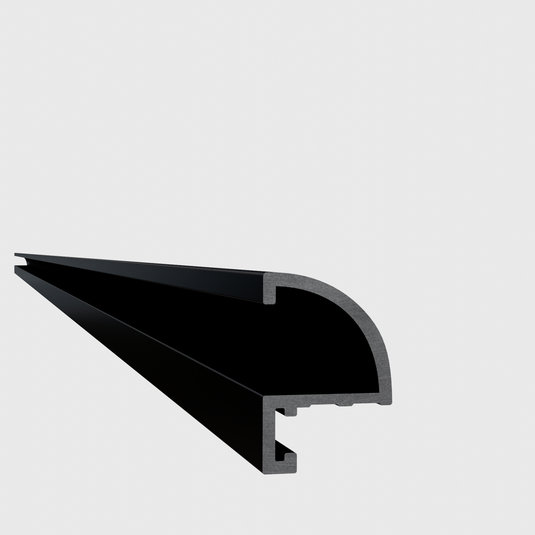 Микроплинтус алюминиевый Thinline SVM-013B 13x2600 мм Черный (25469527) - фото 6