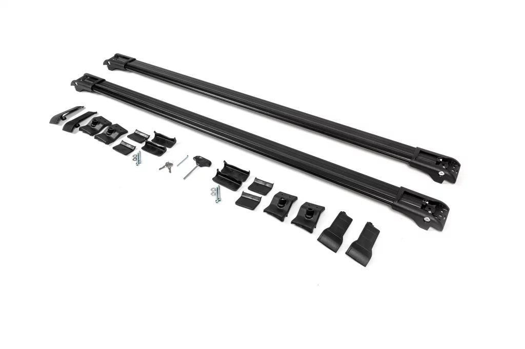 Багажник на обычные рейлинги под ключ Erkul WingBar V1 для Toyota Sequoia 2007-2022гг. алюминий/пластик 2 шт. до 110 см Черный (157394)