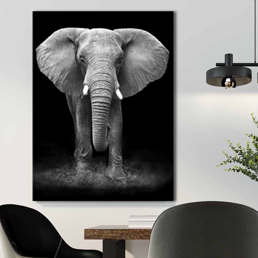 Картина для интерьера Слон 107x80 см (P0493)