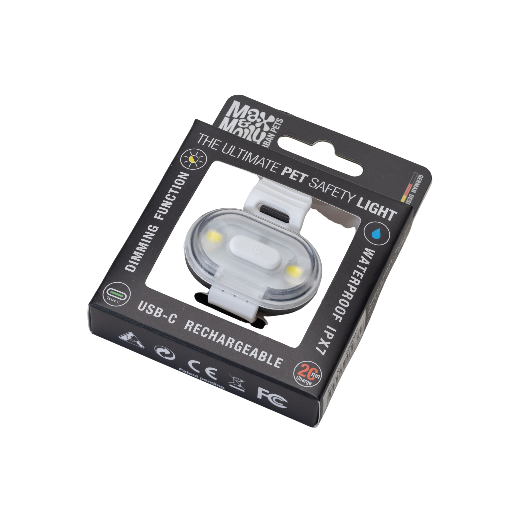 Фонарик на ошейник для собак Max&Molly Matrix Ultra LED Safety/Cube светодиодный Белый (24763203) - фото 5 Фонарик на ошейник для собак Max&Molly Matrix Ultra LED Safety/Cube светодиодный Белый (24763203) - фото 5