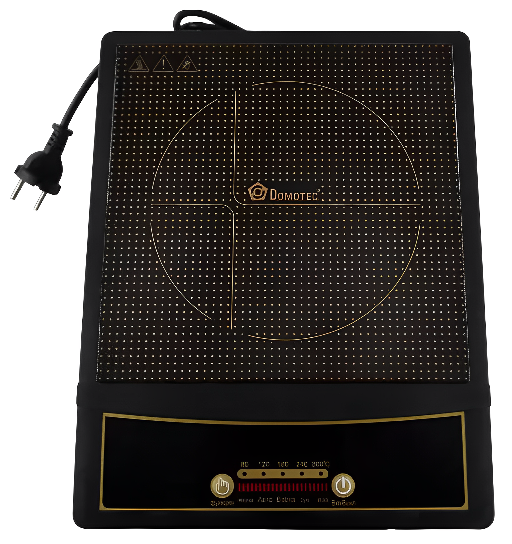 Електроплита індукційна настільна Domotec MS-5832 2000 Вт на 1 конфорку Black (01062021_55)