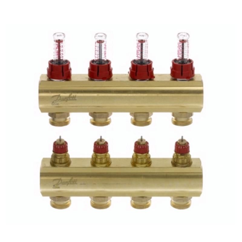 Коллектор Danfoss FHF-4F с расходомерами