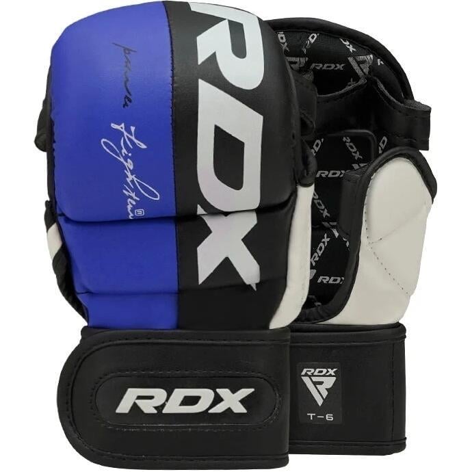 Перчатки MMA RDX GRAPPLING GLOVES REX T6 PLUS XL Сине-черно-белый (GGR-T6U)