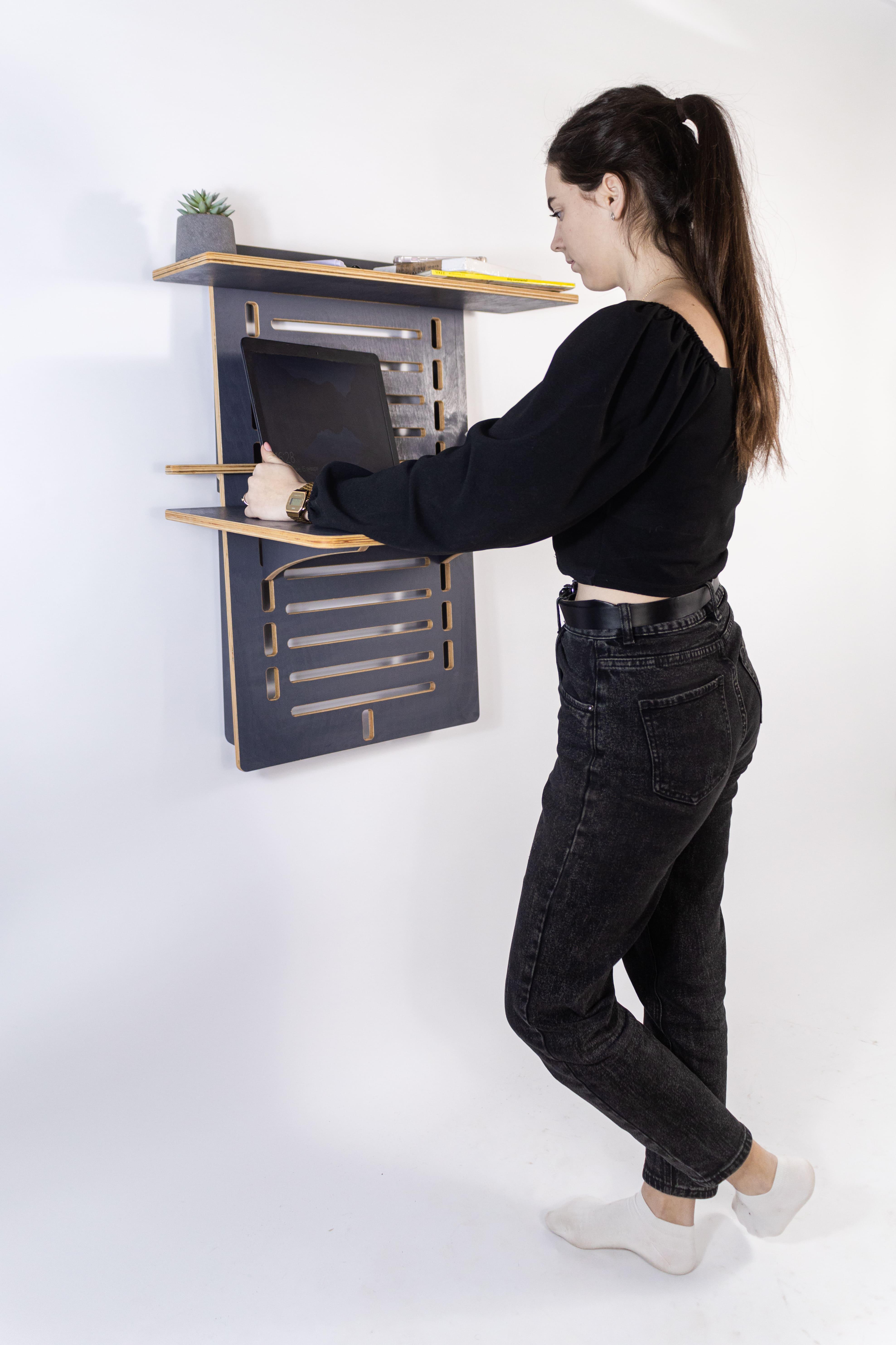 Стіл для ноутбука та хоббі Otaman Desk Coworking area Гранітний - фото 4 Стіл для ноутбука та хоббі Otaman Desk Coworking area Гранітний - фото 4