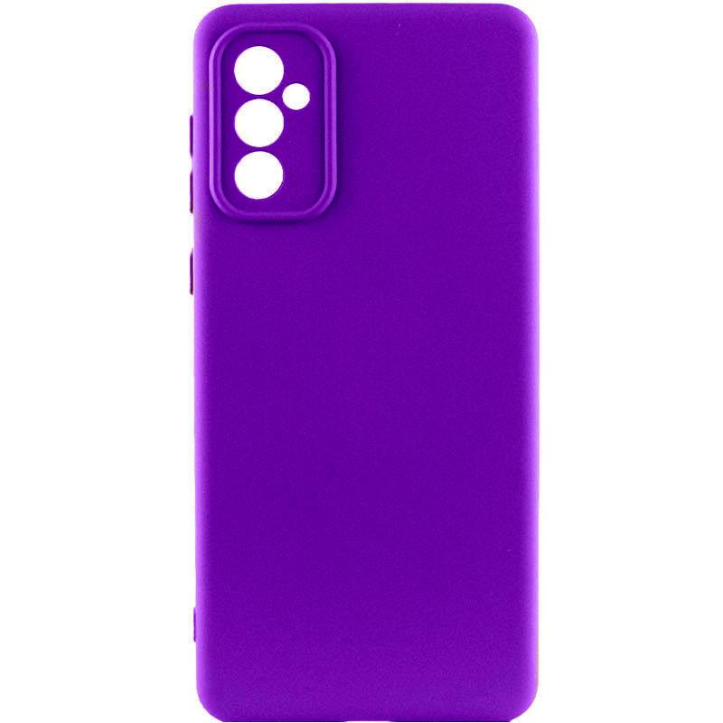 Противоударный чехол TPU GETMAN Liquid Silk Full Camera для Samsung Galaxy A56 5G Фиолетовый / Ultra Violet