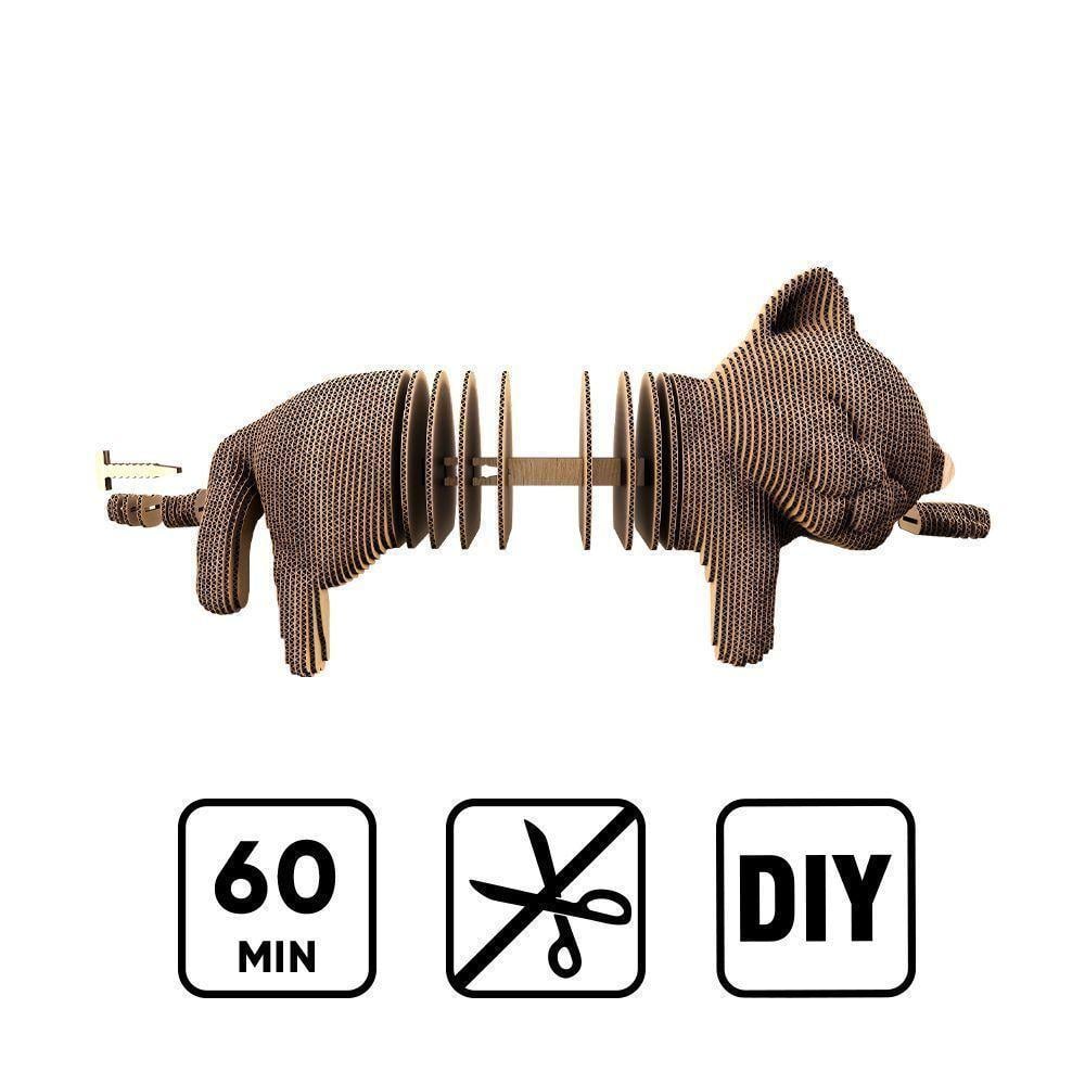 Пазл-конструктор картонний 3D Cartonic Сплячий Котик 119 деталей (2579623459) - фото 5 Пазл-конструктор картонний 3D Cartonic Сплячий Котик 119 деталей (2579623459) - фото 5