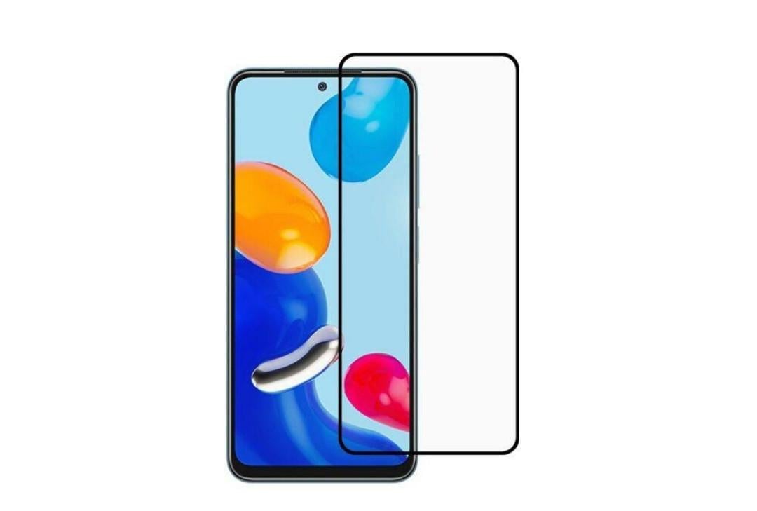 Загартоване захисне скло на Xiaomi Redmi Note 11S / Чорна рамка