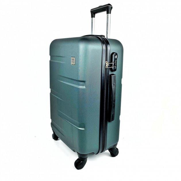 Валіза пластикова Wings 167 велика Темно-зелений (8326702) - фото 2 Валіза пластикова Wings 167 велика Темно-зелений (8326702) - фото 2