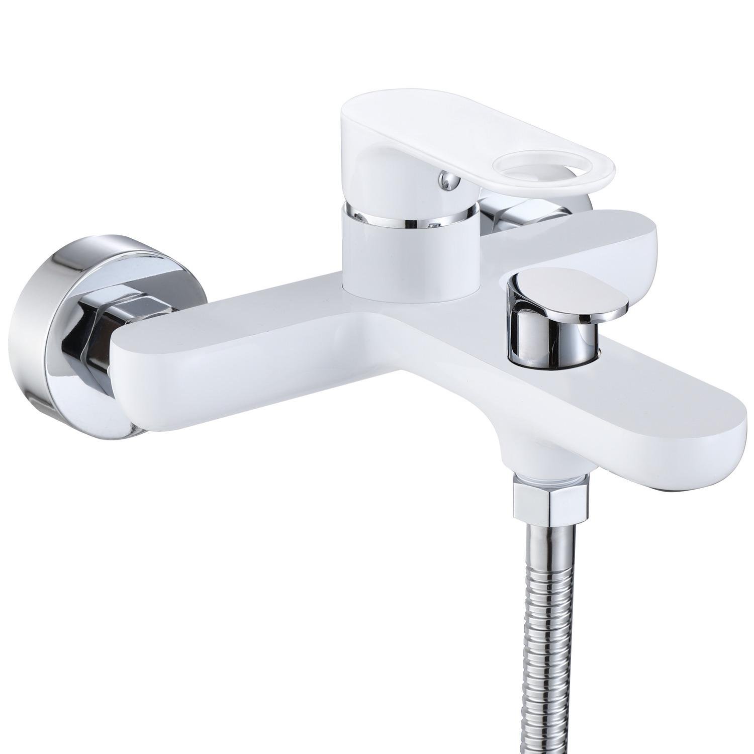 Змішувач для ванної Q-tap Jay QTJAY259CRW45553 одноважільний Білий (237258)