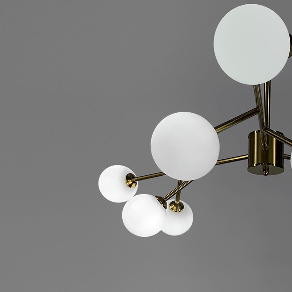 Люстра стельова Grand Bunch на 9 плафонів Ø 110 см Латунь (AOC 20/9 АВ) - фото 6