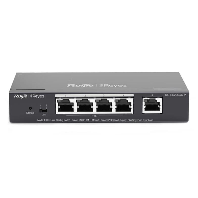 Коммутатор гигабитный интеллектуальный POE Ruijie RG-ES205GC-P 5 портов