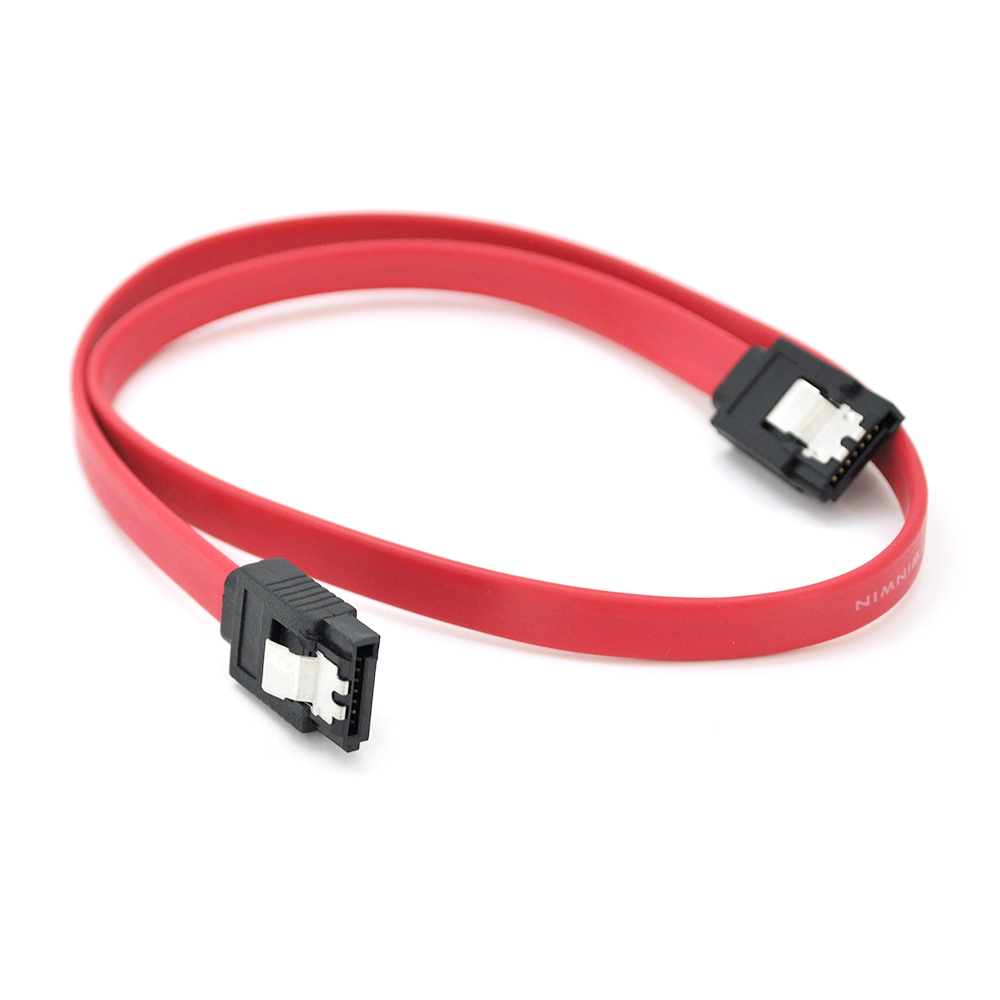 Кабель Veggieg SATA ST301 загнутый с защелкой диска и материнской платы 0,5 м Красный (19658)