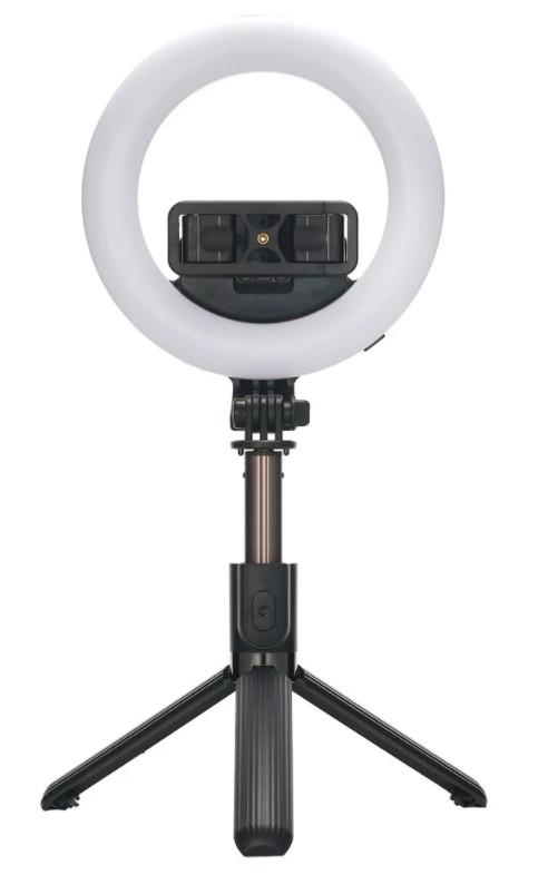 Лампа кольцевая Rias L07 LED Bluetooth 16 см Black (3_04556) - фото 2 Лампа кольцевая Rias L07 LED Bluetooth 16 см Black (3_04556) - фото 2