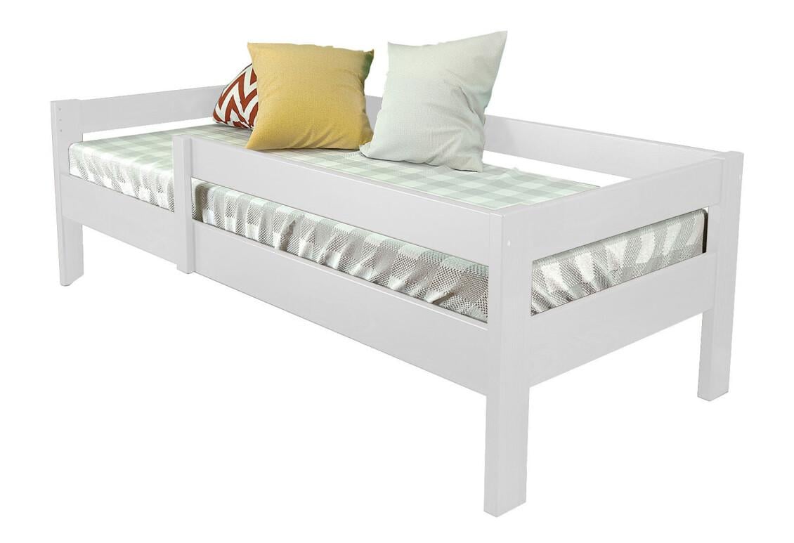 Кровать детская из натурального дерева бук Arbor Drev Альф 90х200 см Белый (15454)