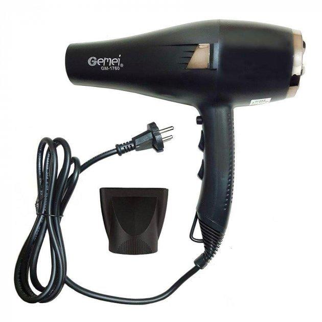 Фен для волос Gemei GM-1760 профессиональный Фен для волос Gemei GM-1760 профессиональный