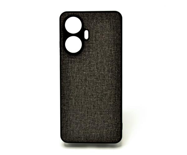 Чехол накладка New Textile leather саse для Realme C55 Черный