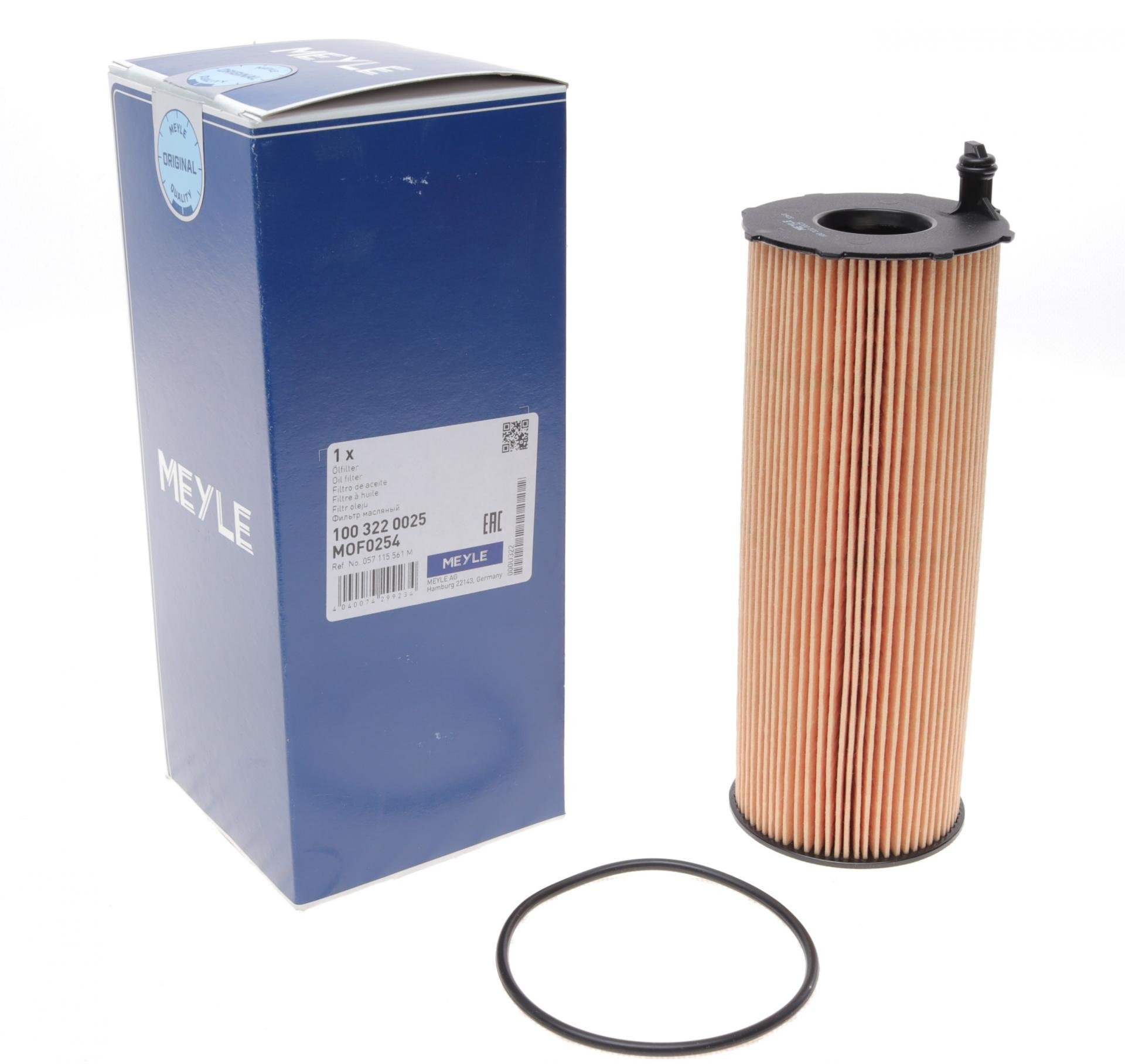 Фильтр масляный Meyle для VW Touareg 3,0TDI 04- (100 322 0025)