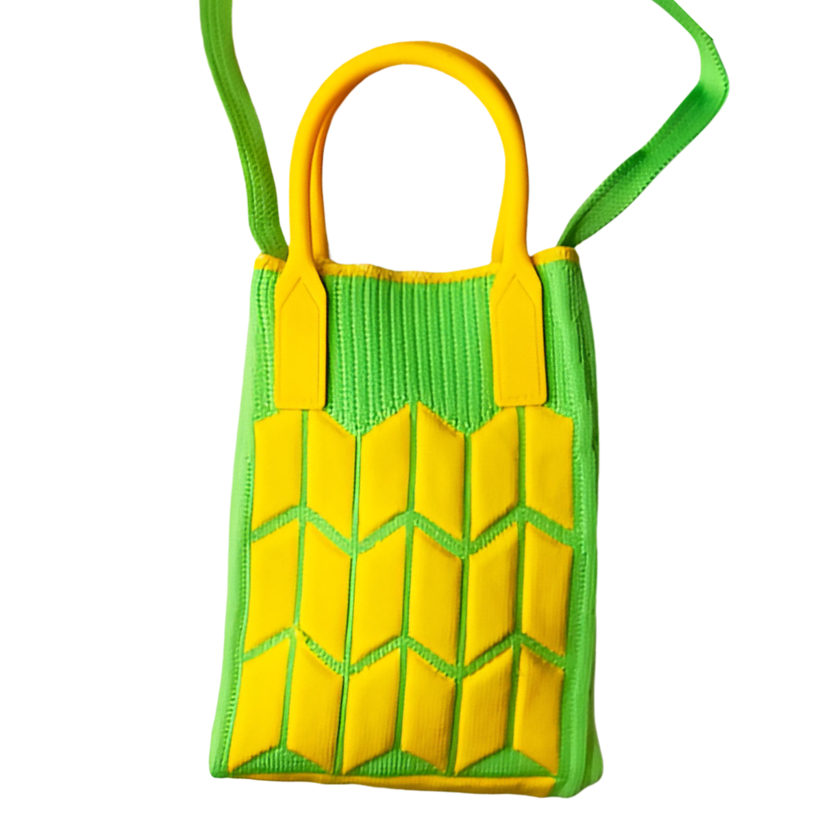 Мини-сумка вязаная Желто-зеленый (25-551) Мини-сумка вязаная Желто-зеленый (25-551)