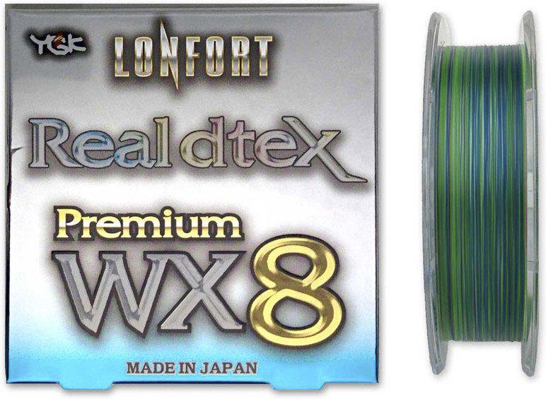 Шнур YGK Lonfort Real DTex X8 90 m 0,104 mm 12lb 5,4 kg