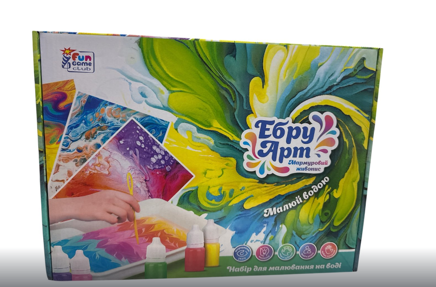 Набір для творчості 4FUN Game Club Ебру 87752 12 пігментів порошок каррагінану 10 аркушів