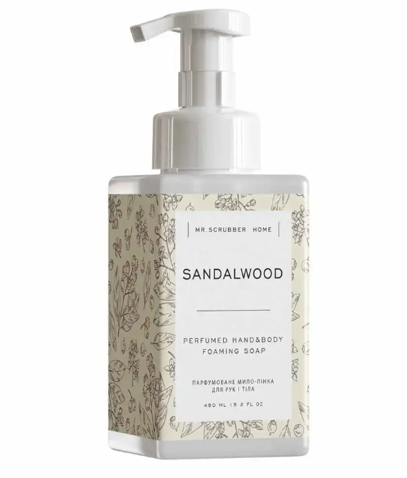 Парфюмированное мыло-пенка для рук и тела Mr.SCRUBBER Sandalwood 450 мл (2002020555)