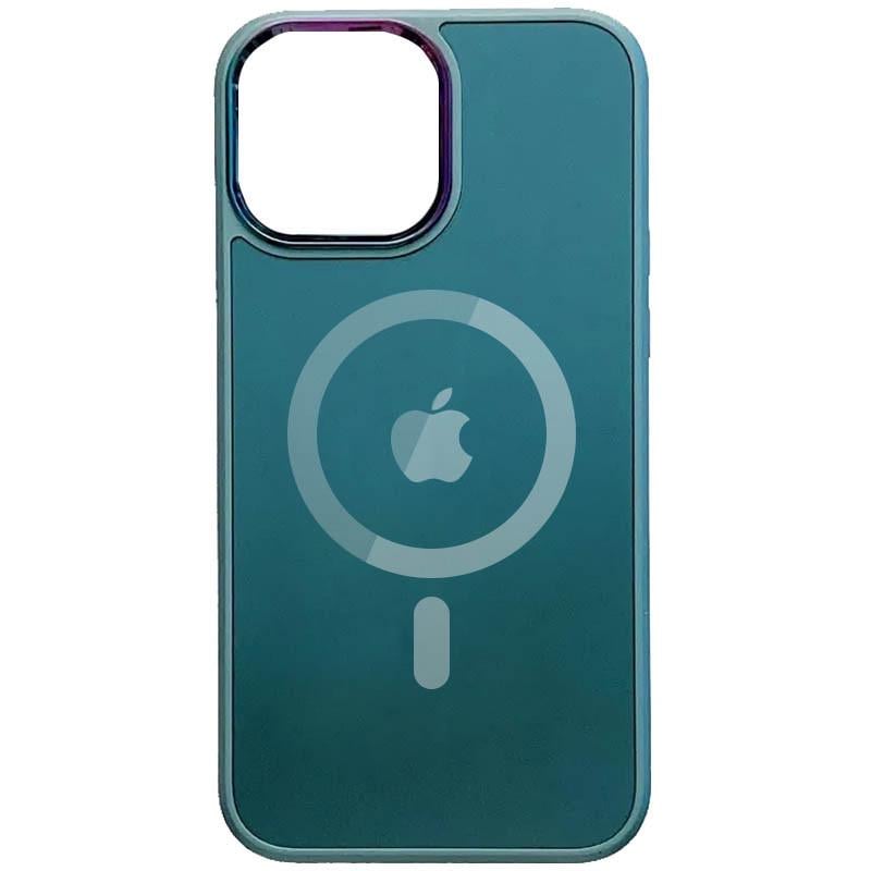 Противоударный чехол TPU+Glass Sapphire Mag Evo case для Apple iPhone 14 Pro 6.1" Pine green
