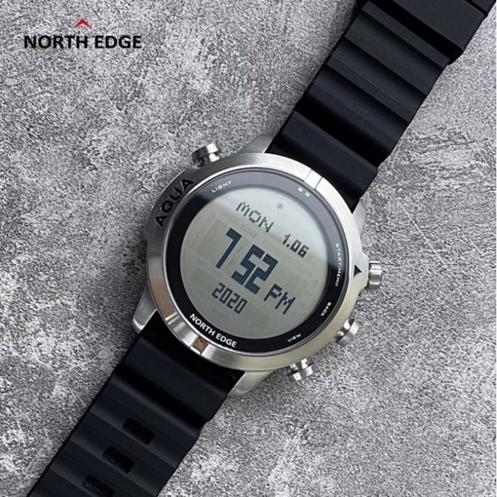 Годинник наручний чоловічий North Edge Aqua 10BAR Black (9996) - фото 5 Годинник наручний чоловічий North Edge Aqua 10BAR Black (9996) - фото 5