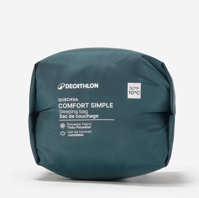 Мішок спальний Quechua для кемпінгу 190x80 см Синій - фото 5