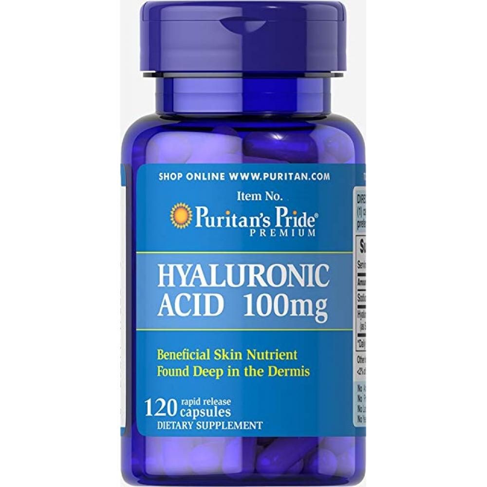Натуральная добавка Hyaluronic Acid 100 mg 120 caps (100-76-7229379-20)