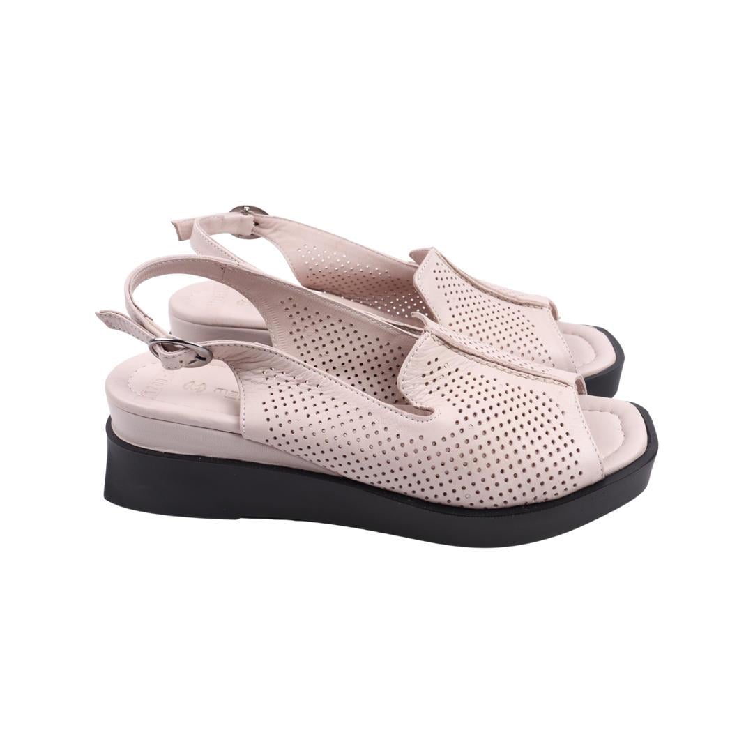 Босоножки женские Mario Muzi из кожи р. 36 Бежевый (684-22LBC)