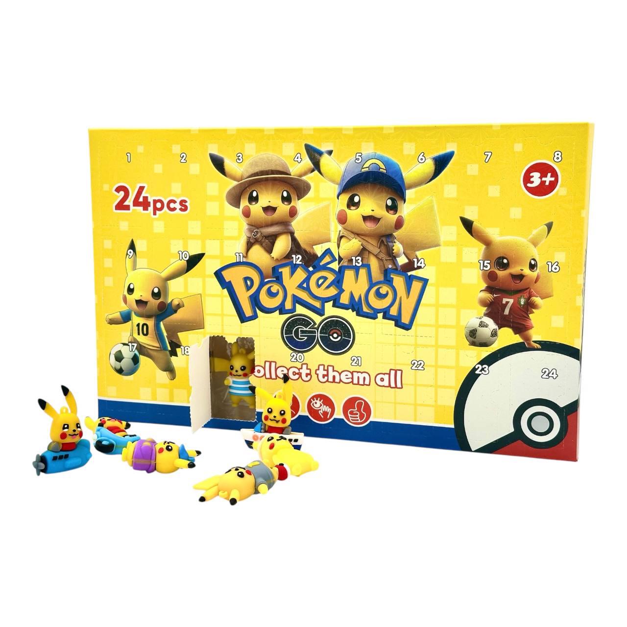 Дитячий адвент-календар Покемон Пікачу з іграшковими фігурками 24 шт. (1000-ZB-455)