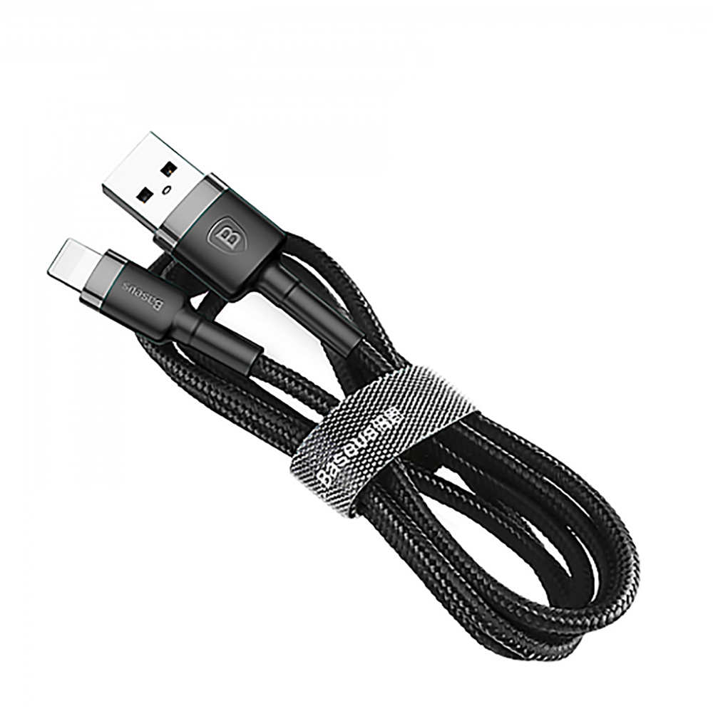 Кабель BASEUS USB Lightning 2A Cafule 3 м Gray/Black (CALKLF-RG1)