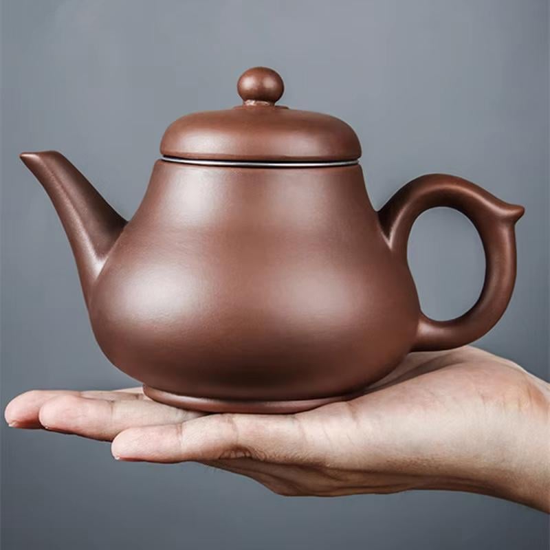 Заварочный чайник глиняный с ситечком 350 мл Коричневый (31-03-100) - фото 4 Заварочный чайник глиняный с ситечком 350 мл Коричневый (31-03-100) - фото 4