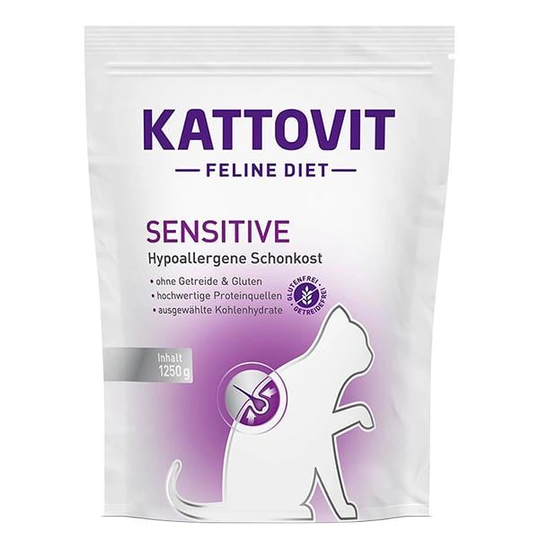 Корм сухий Kattovit Veterinary Sensitive дієтичний для котів із харчовою непереносимістю 1,25 кг (39002710)