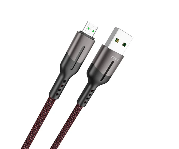 Кабель Data Hoco U68 Gusto Micro USB 4.0A 1,2 м Black - фото 2