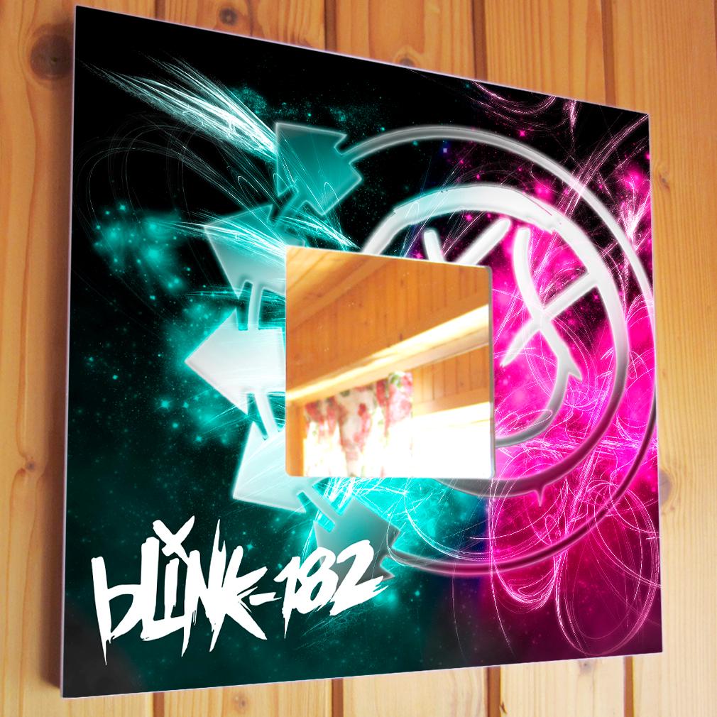 Зеркало декоративное Группа "Blink-182" 260х260 мм (M00919)