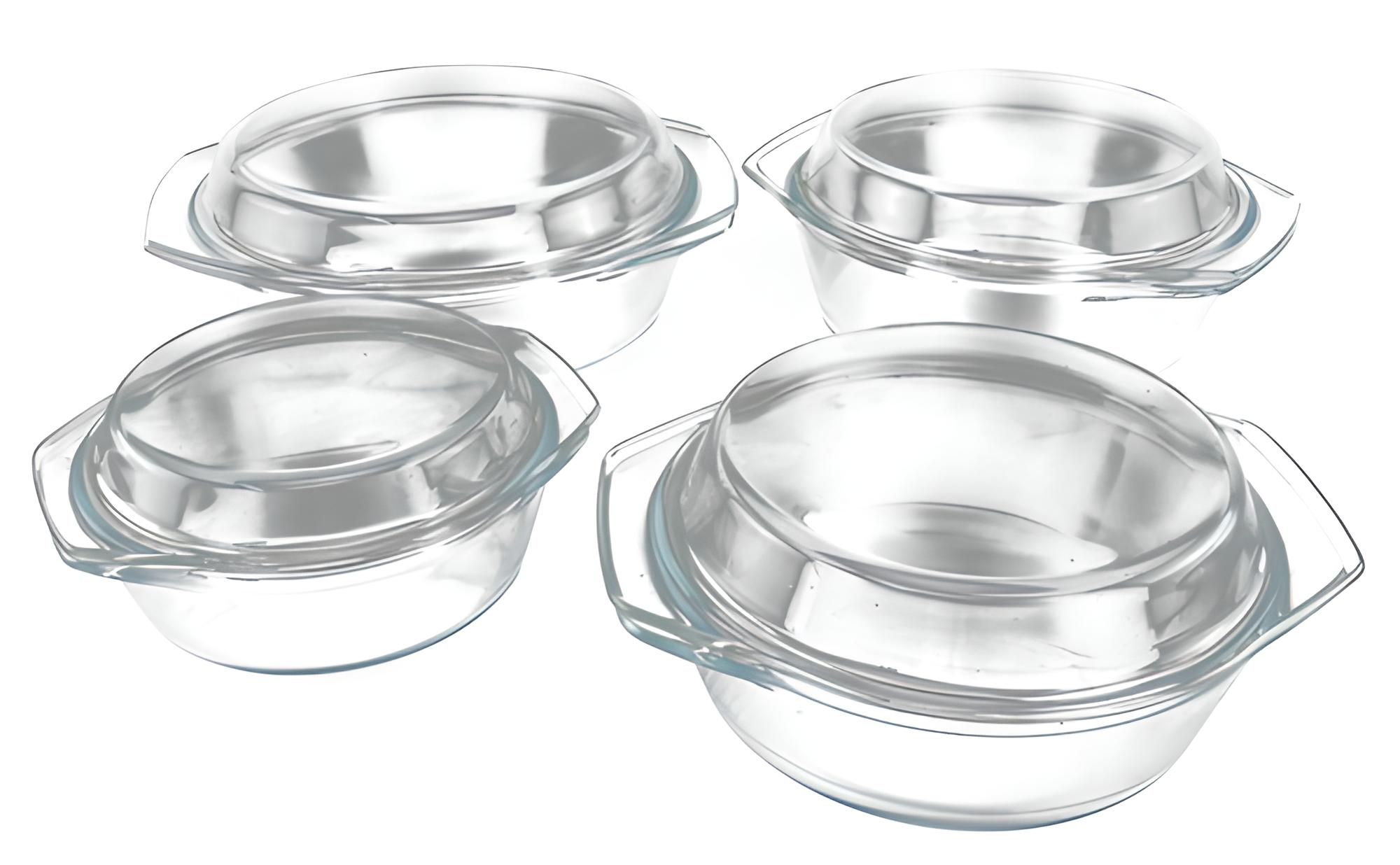 Набір каструль А-Плюс скляних 8 пр. (8931)