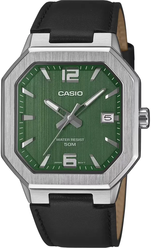 Мужские наручные часы Casio Timeless Collection MTP-B195L-3A со стальным корпусом Зеленый (3146350329)