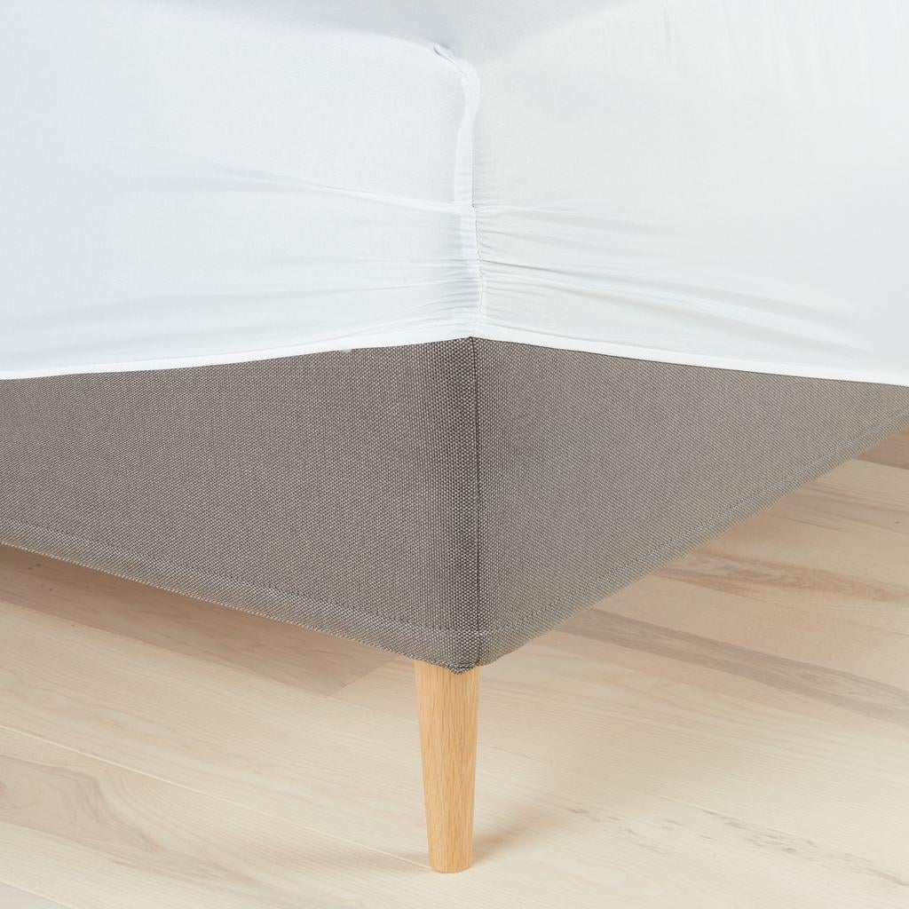 Простынь на резинке 180x200x25 см микрофибра Белый