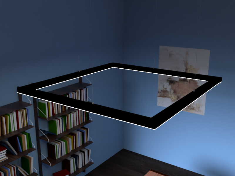 Подвесной светильник светодиодный LEDUA Квадра квадратный черный корпус/два драйвера 110-240V 350W 17300 Lm 4000К 1000х1000 мм (25344273) - фото 4 Подвесной светильник светодиодный LEDUA Квадра квадратный черный корпус/два драйвера 110-240V 350W 17300 Lm 4000К 1000х1000 мм (25344273) - фото 4